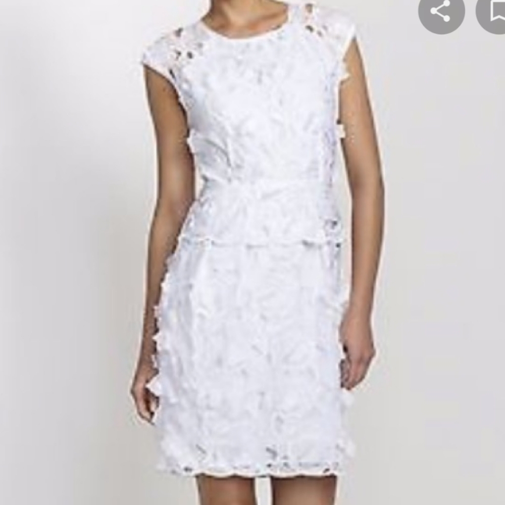 BCBG Max Azria Aveline Floral Applique Dress